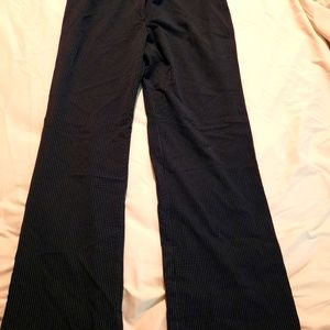 Worthington 14 Tall Black Pinstripe Pants